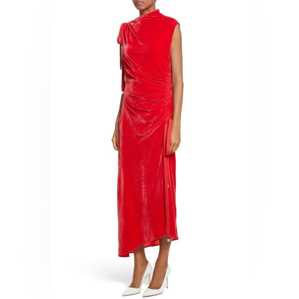 MONSE Red Velvet Dress NEW NWT Size 8